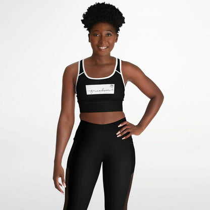 FREEDOM Mesh Padded Sports Bra BLACK