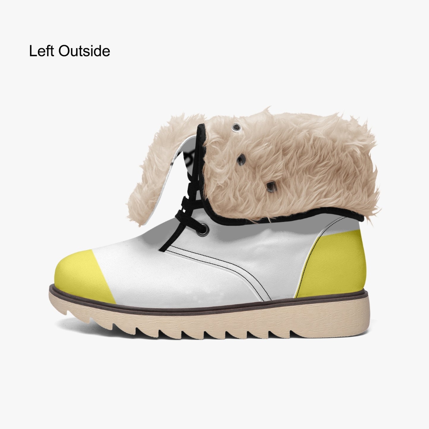 FREEDOM JUST DO IT Fur Boots WINTER 23 YELLOW