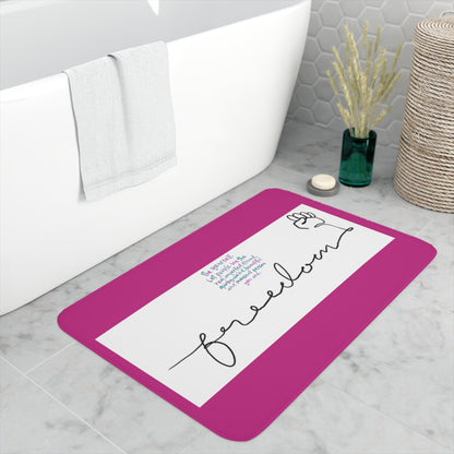 FREEDOM Memory Foam Bath Mat PINK