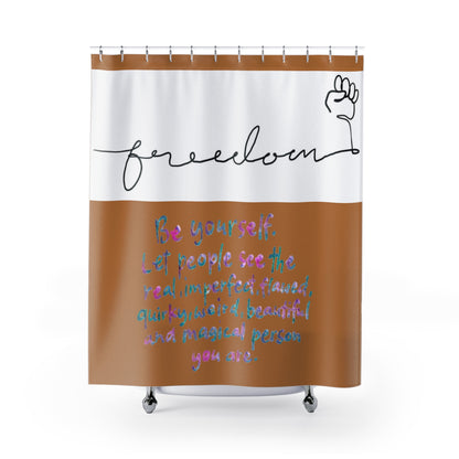 FREEDOM Shower Curtains BROWN