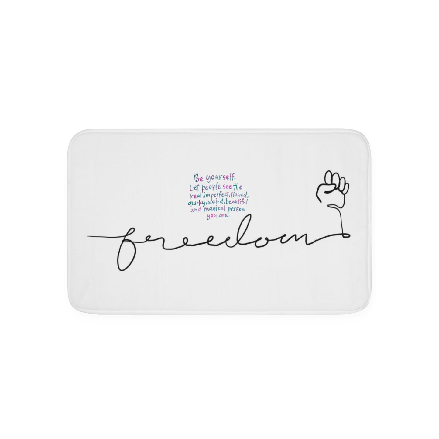 FREEDOM Memory Foam Bath Mat WHITE