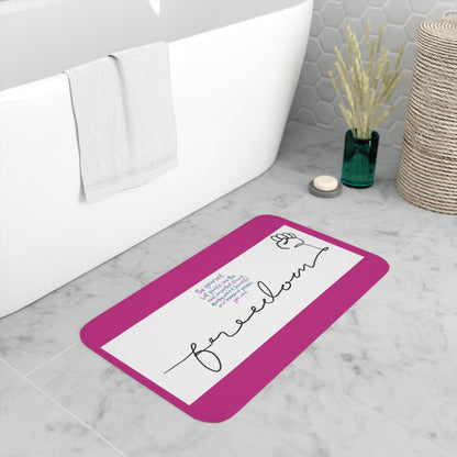 FREEDOM Memory Foam Bath Mat PINK