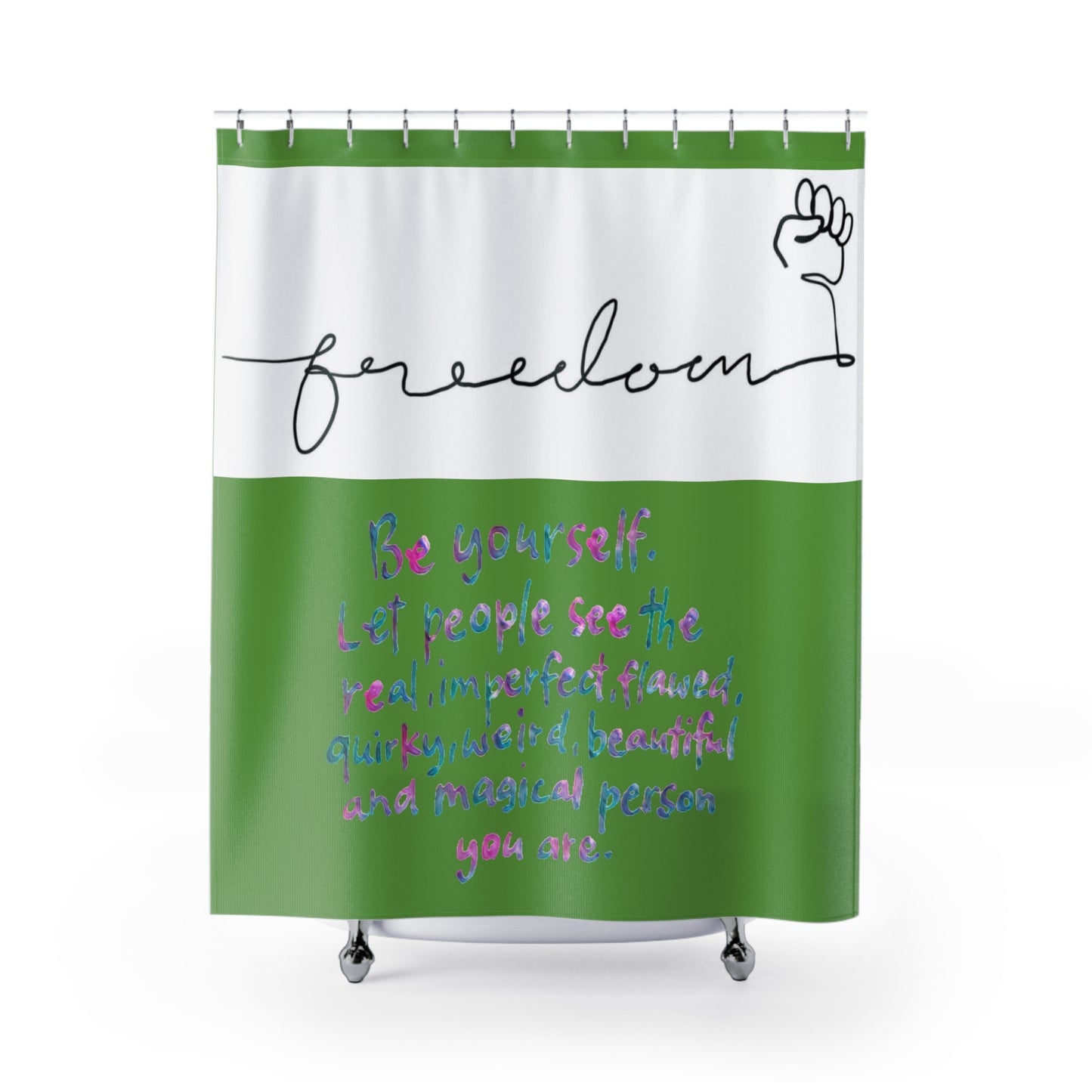 FREEDOM Shower Curtains GREEN