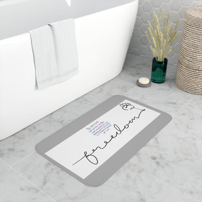 FREEDOM Memory Foam Bath Mat LITE GREY