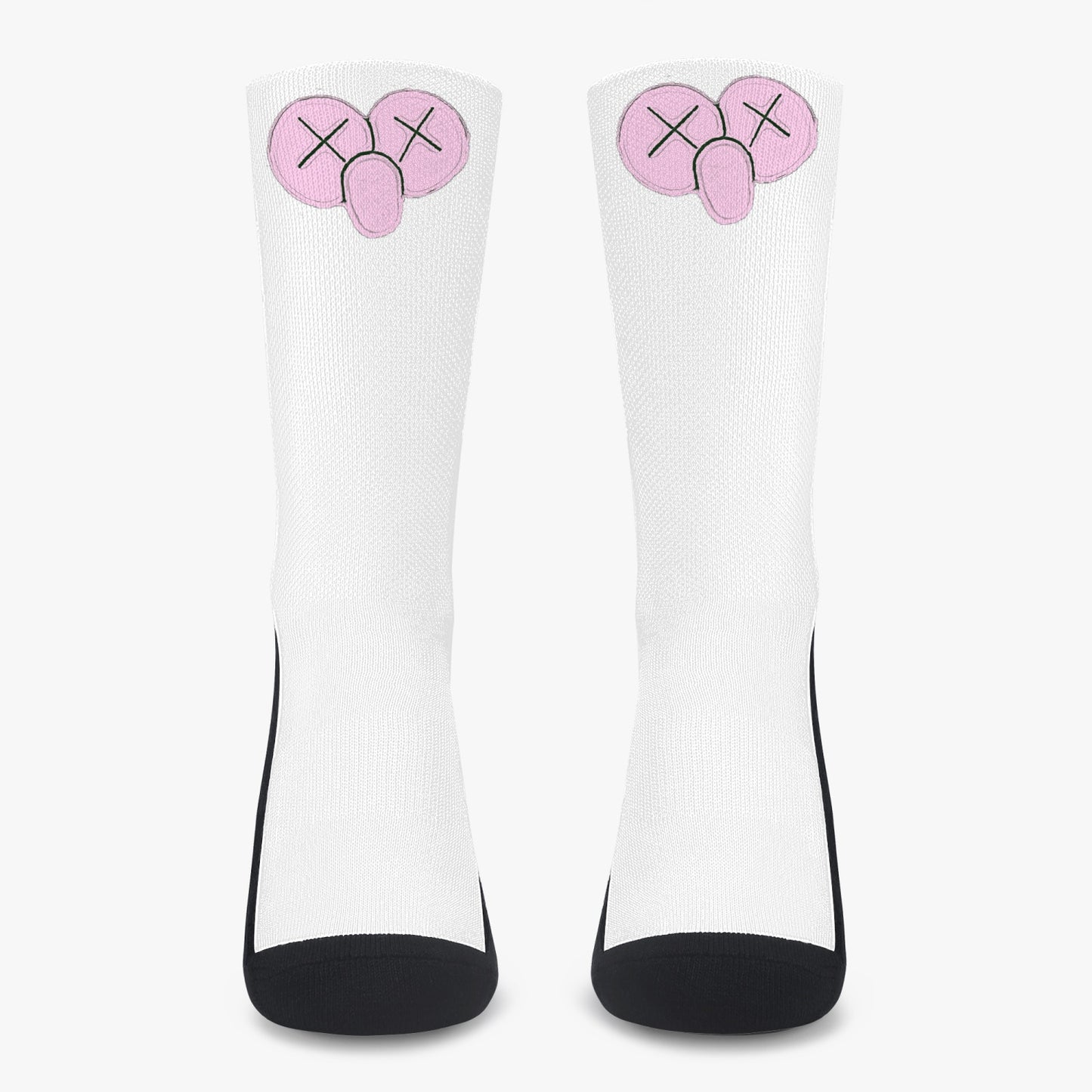 K.A.W Single Pair Socks Pink/White