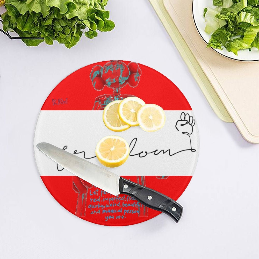 K.A.W. Freedom Tempered Glass Cutting Board-Limited-