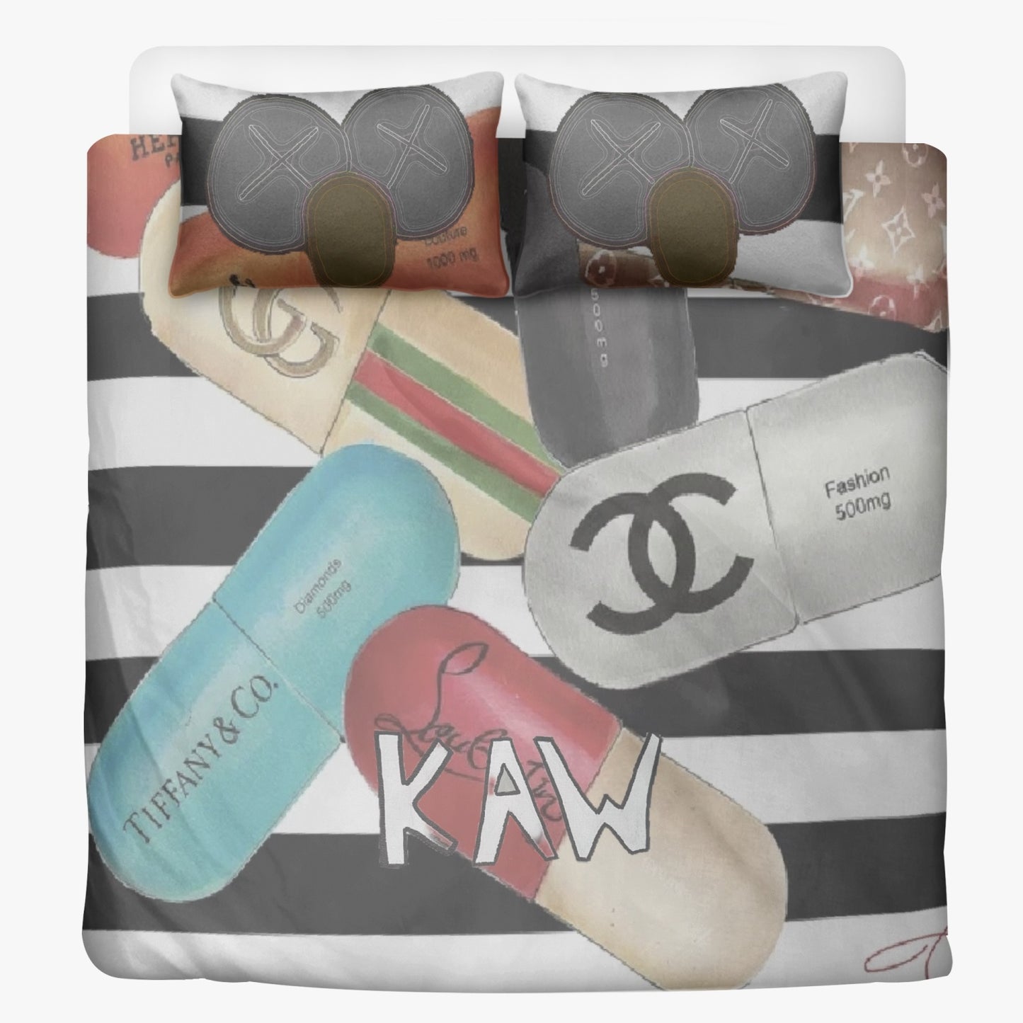 K.A.W.  3in1 Polyester Bedding Set