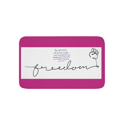 FREEDOM Memory Foam Bath Mat PINK