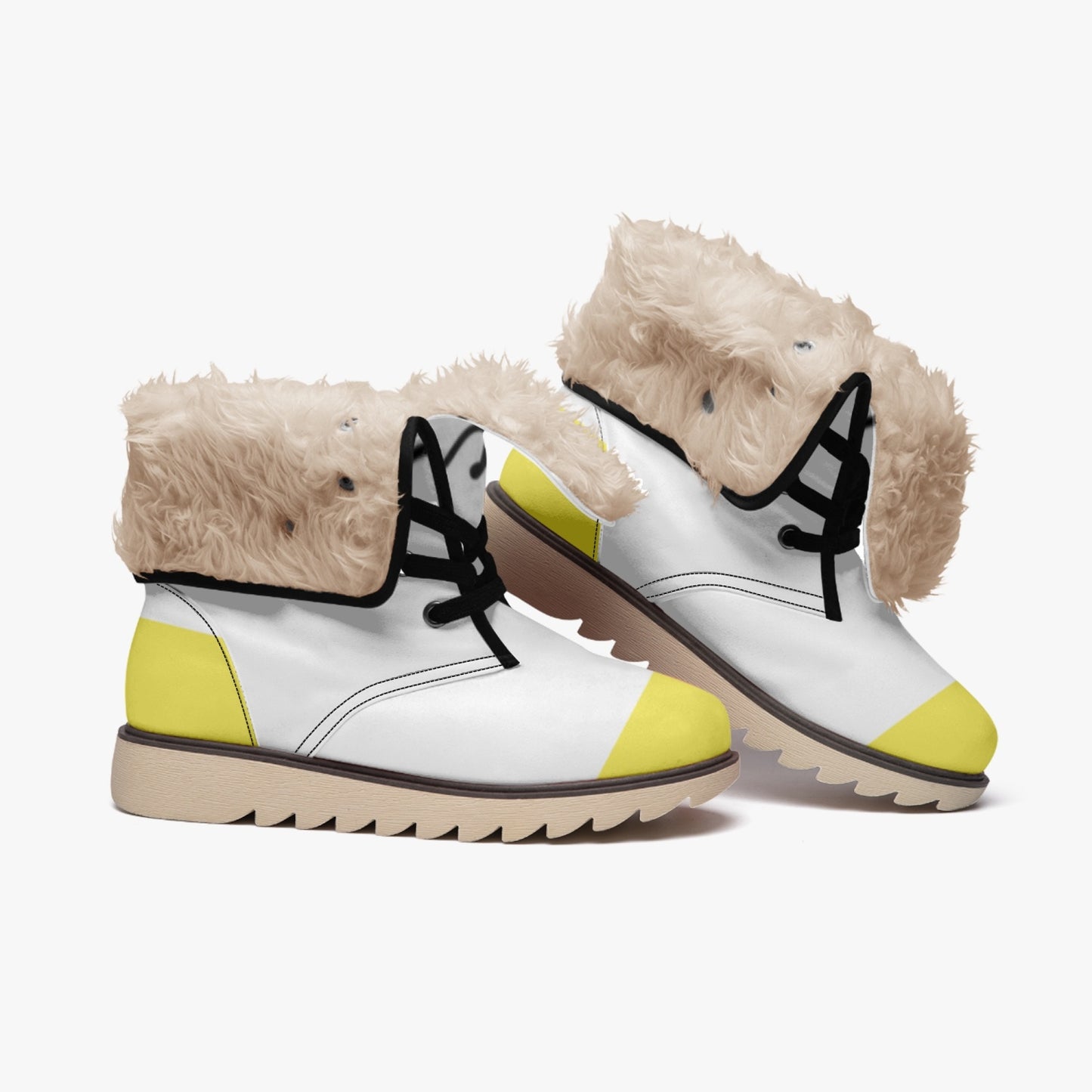 FREEDOM JUST DO IT Fur Boots WINTER 23 YELLOW