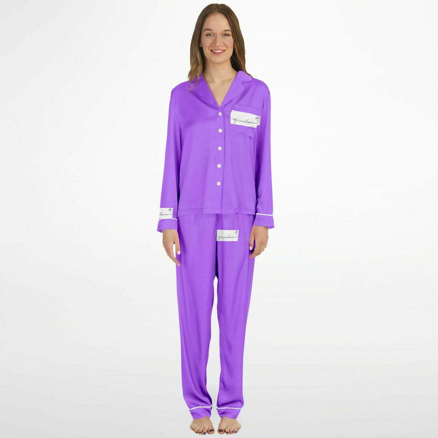 FREEDOM Women's Satin Pajamas