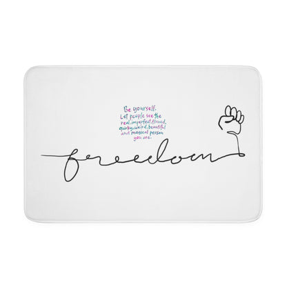 FREEDOM Memory Foam Bath Mat WHITE