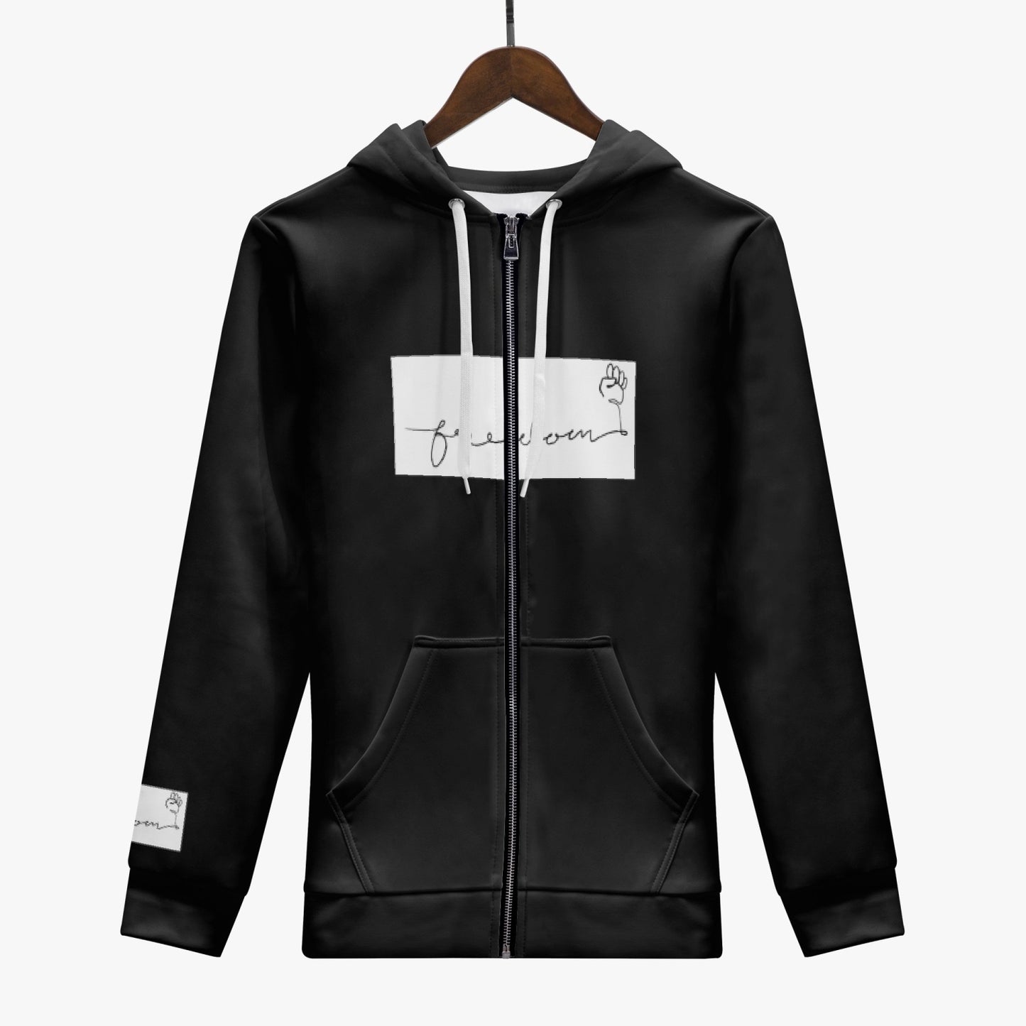 FREEDOM Men's AOP Full Zip Up Hoodie