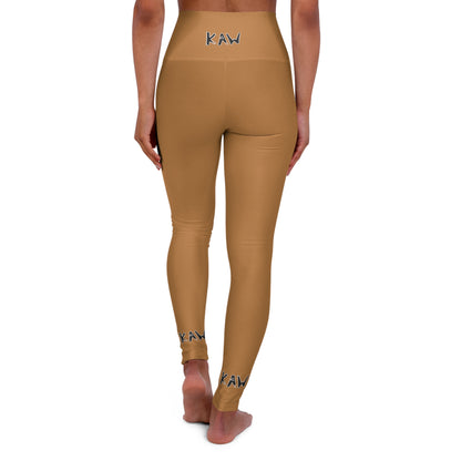 K.A.W High Waisted Leggings Light Brown