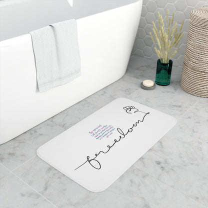 FREEDOM Memory Foam Bath Mat WHITE