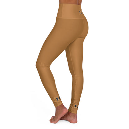 K.A.W High Waisted Leggings Light Brown