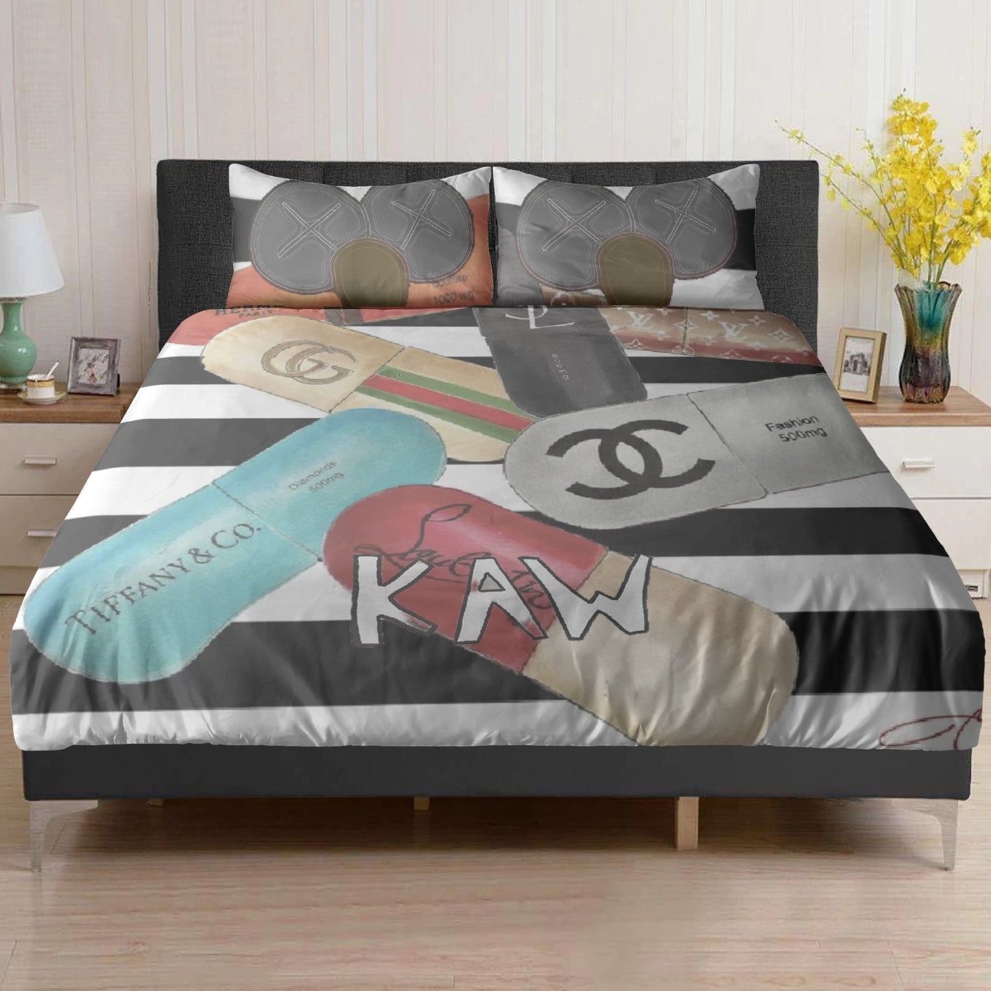 K.A.W.  3in1 Polyester Bedding Set