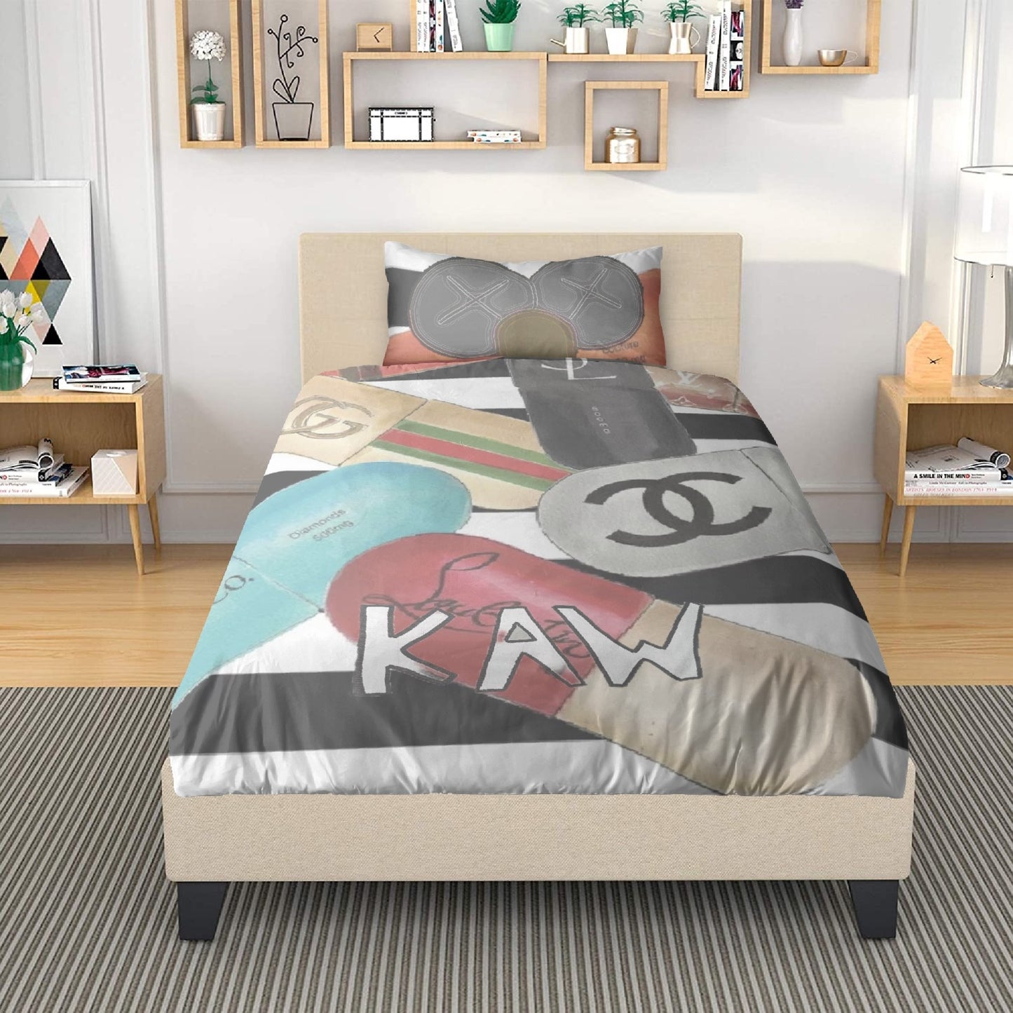 K.A.W.  3in1 Polyester Bedding Set