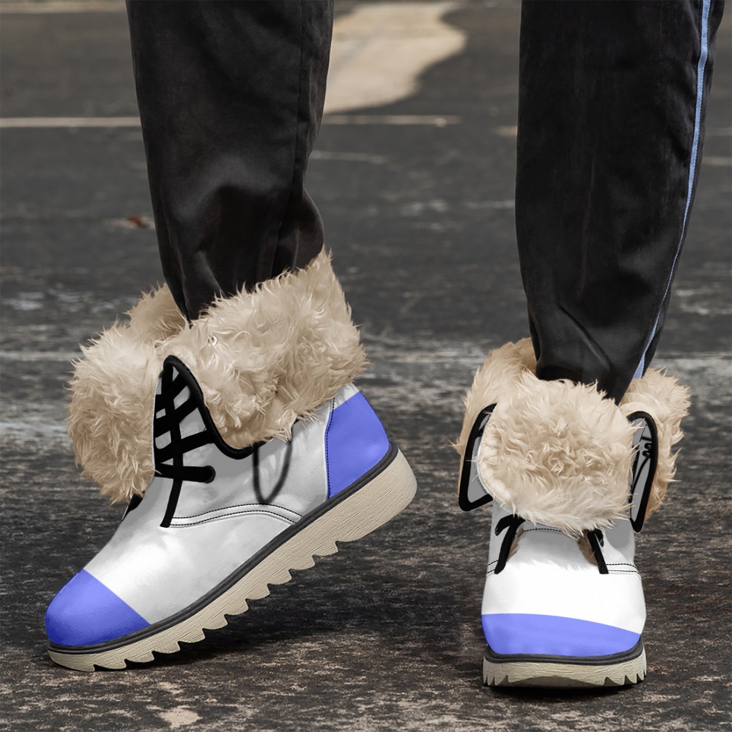 FREEDOM JUST DO IT Fur Boots WINTER 23 BLUE