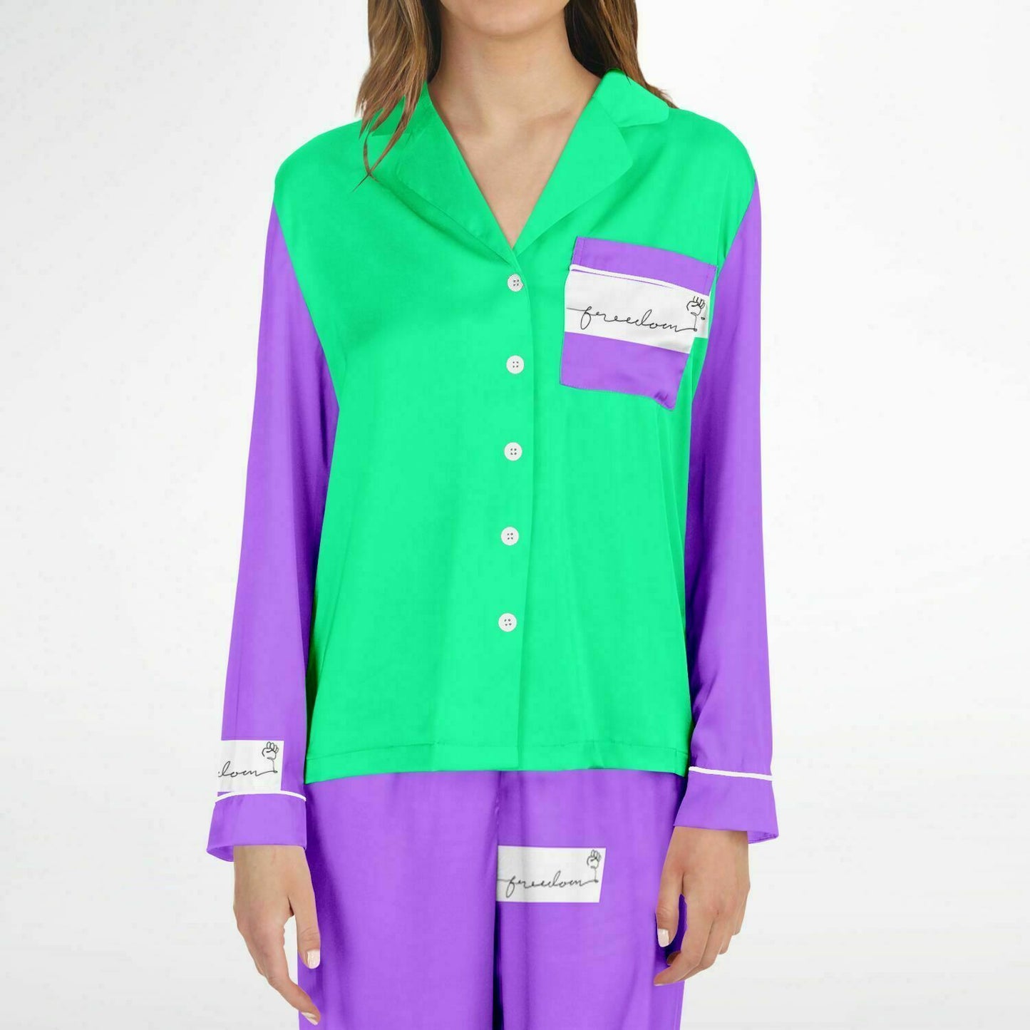 FREEDOM Women's Satin Pajamas JOKER