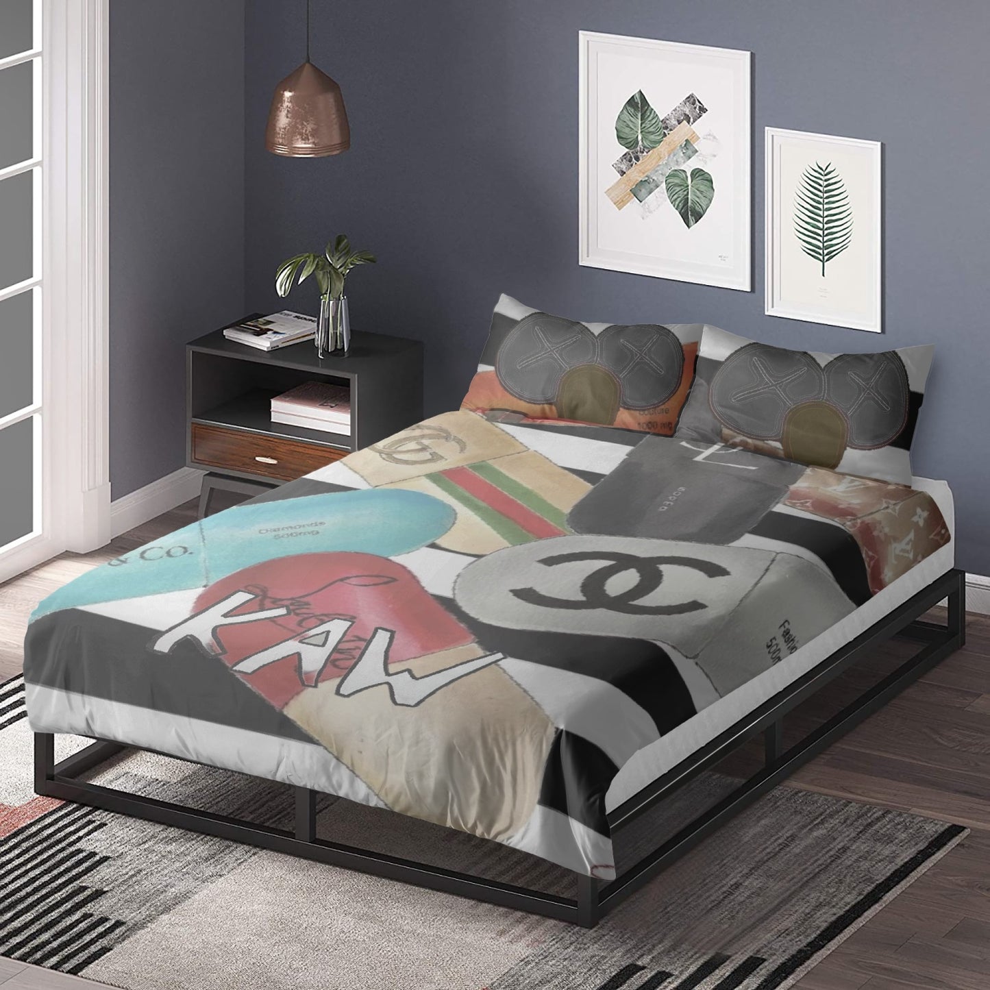 K.A.W.  3in1 Polyester Bedding Set