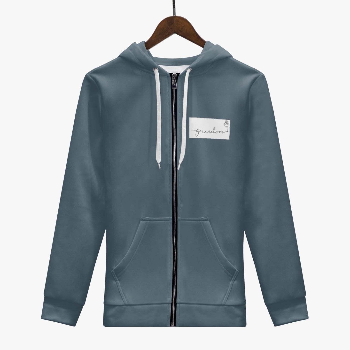 FREEDOM  Men's AOP Full Zip Up Hoodie