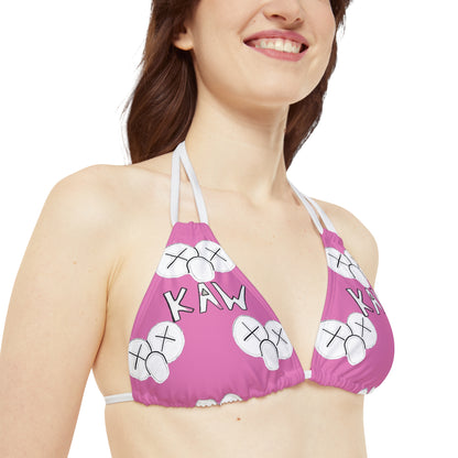 K.A.W. Strappy Bikini Set Pink