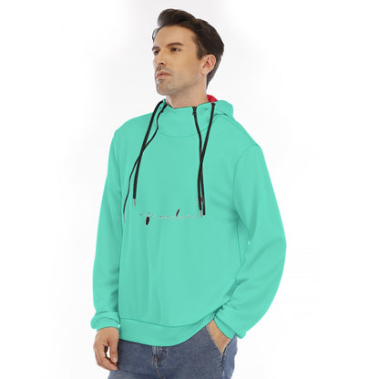 Freedom Men's Hoodie With Placket Double Zipper