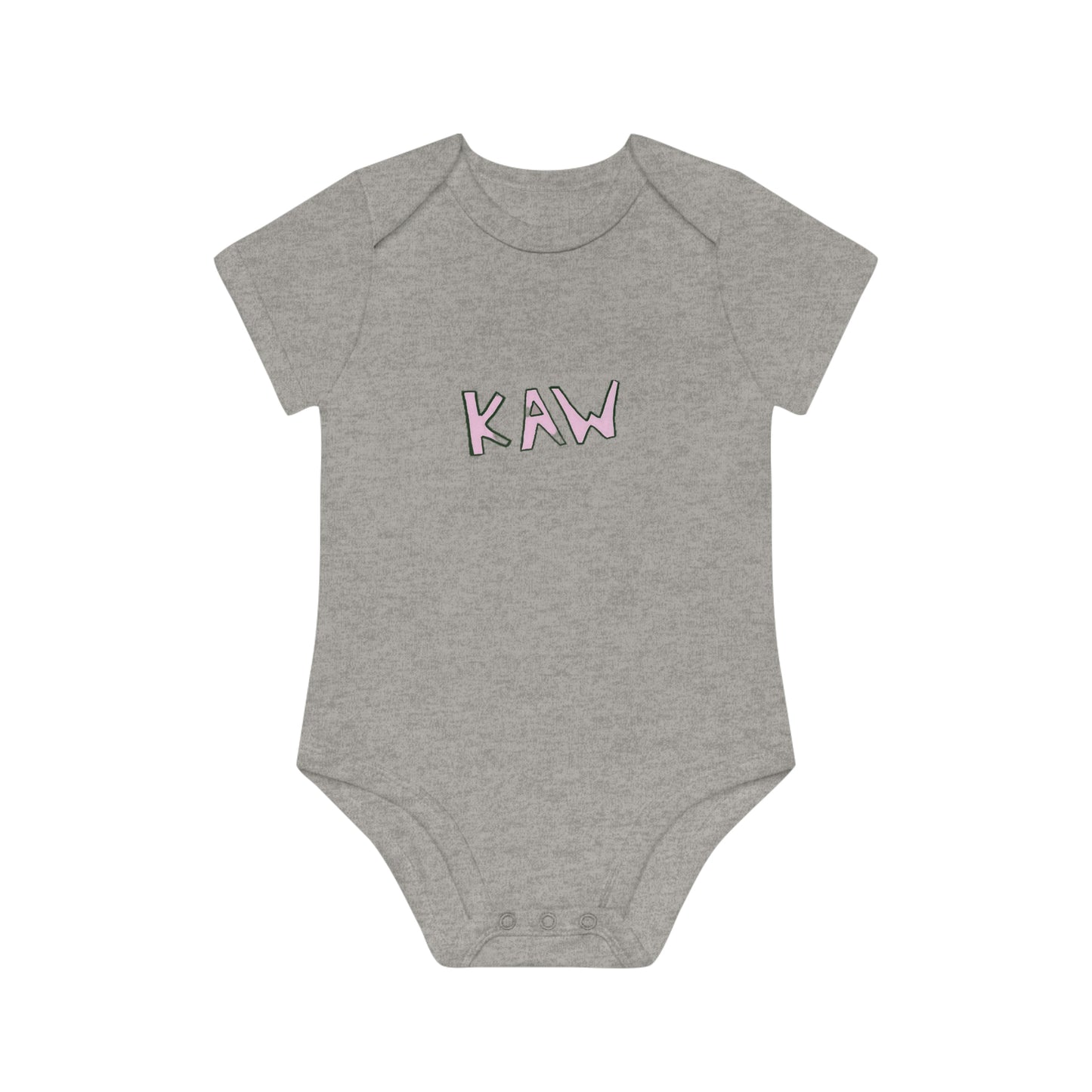 .K.A.W. Pink Logo Baby Bodysuit