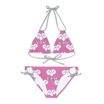 K.A.W. Strappy Bikini Set Pink