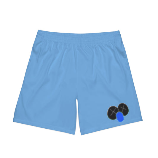 K.A.W. Men's Elastic Beach Shorts Blue/Black