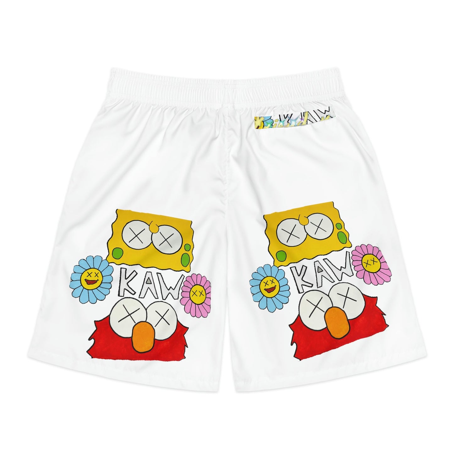 K.A.W i am Legendz Men's White Shorts