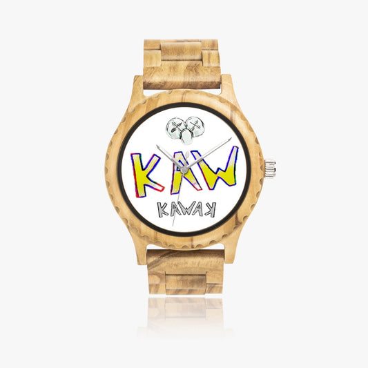 K.A.W.  Italian Olive Lumber Wooden Watch