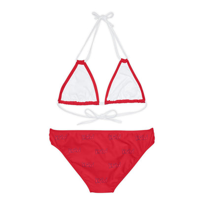 K.A.W. Strappy Bikini Set Red/Red