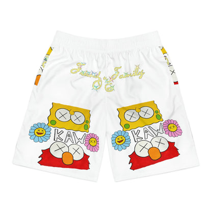 K.A.W i am Legendz Men's White Shorts