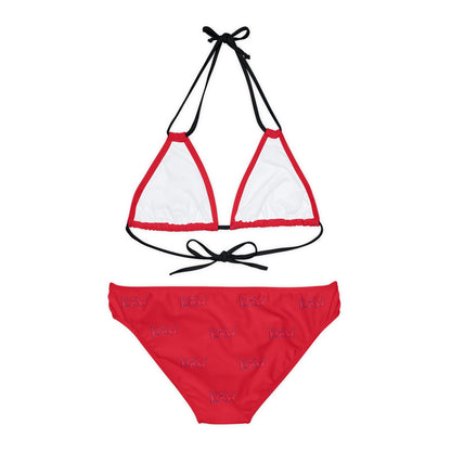 K.A.W. Strappy Bikini Set Red/Red