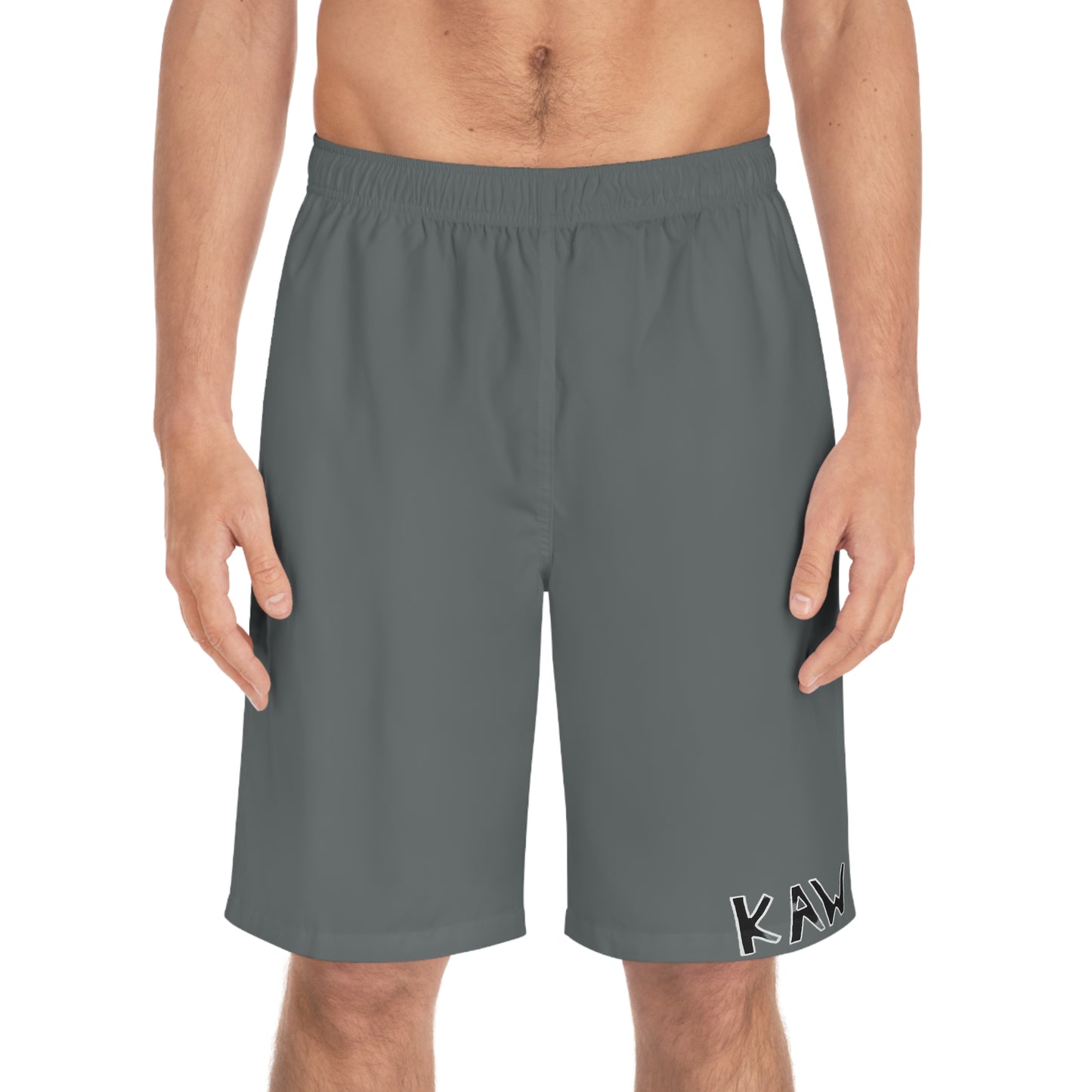 K.A.W. Men's Board Shorts Grey/Black