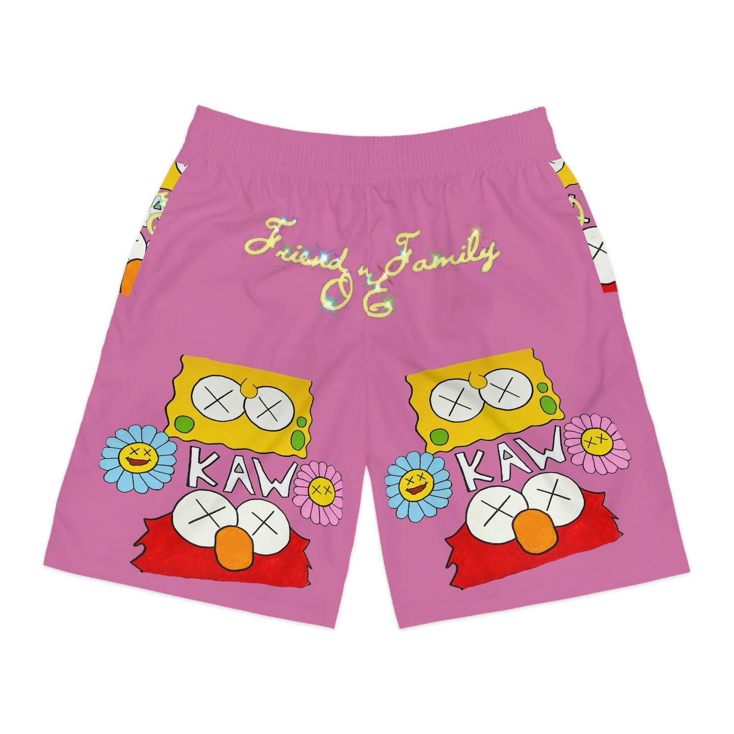 K.A.W i am Legendz Pink Men's Shorts