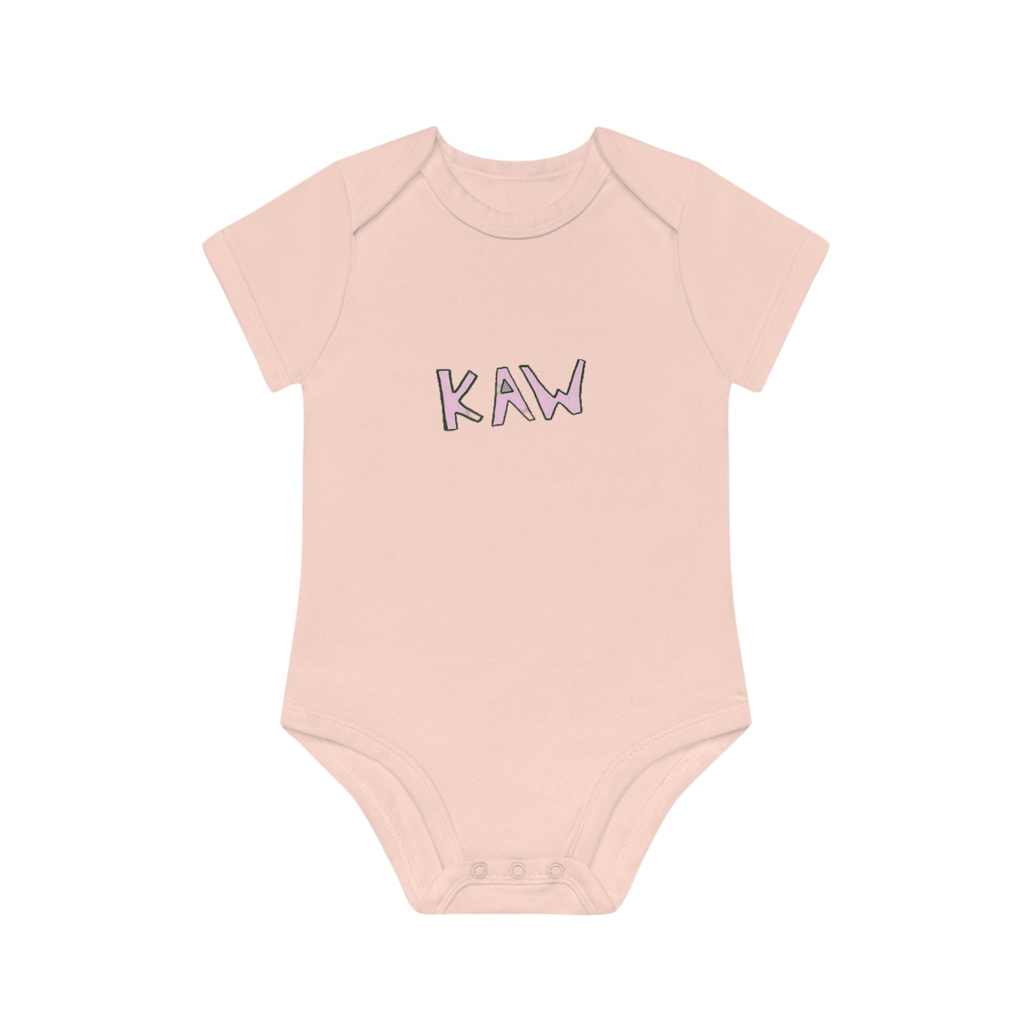 .K.A.W. Pink Logo Baby Bodysuit