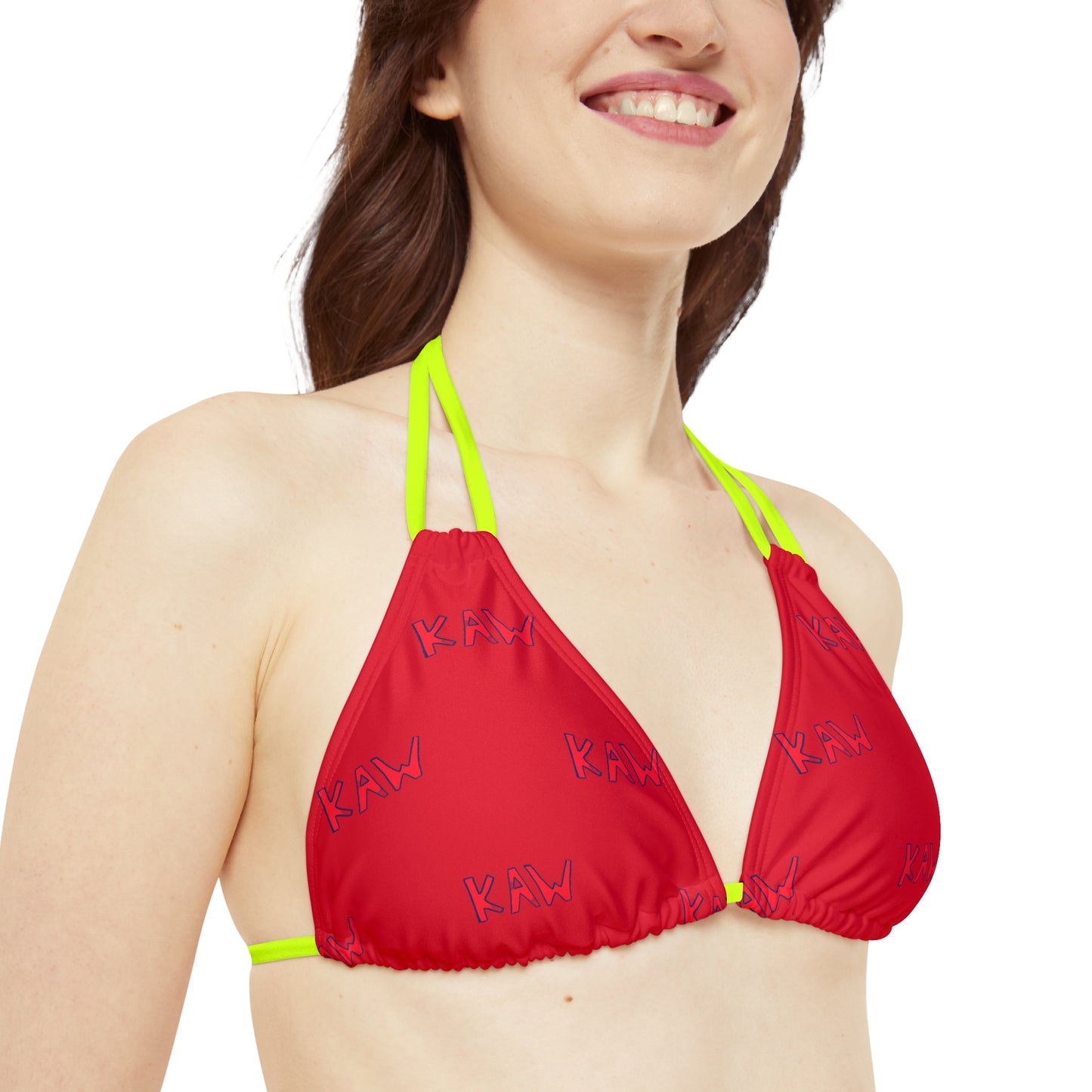 K.A.W. Strappy Bikini Set Red/Red