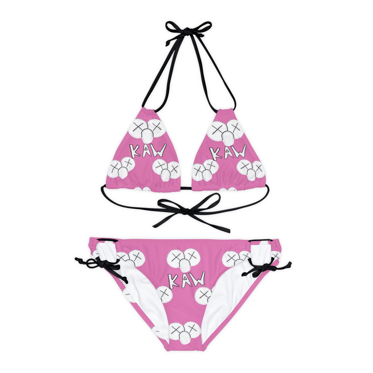 K.A.W. Strappy Bikini Set Pink