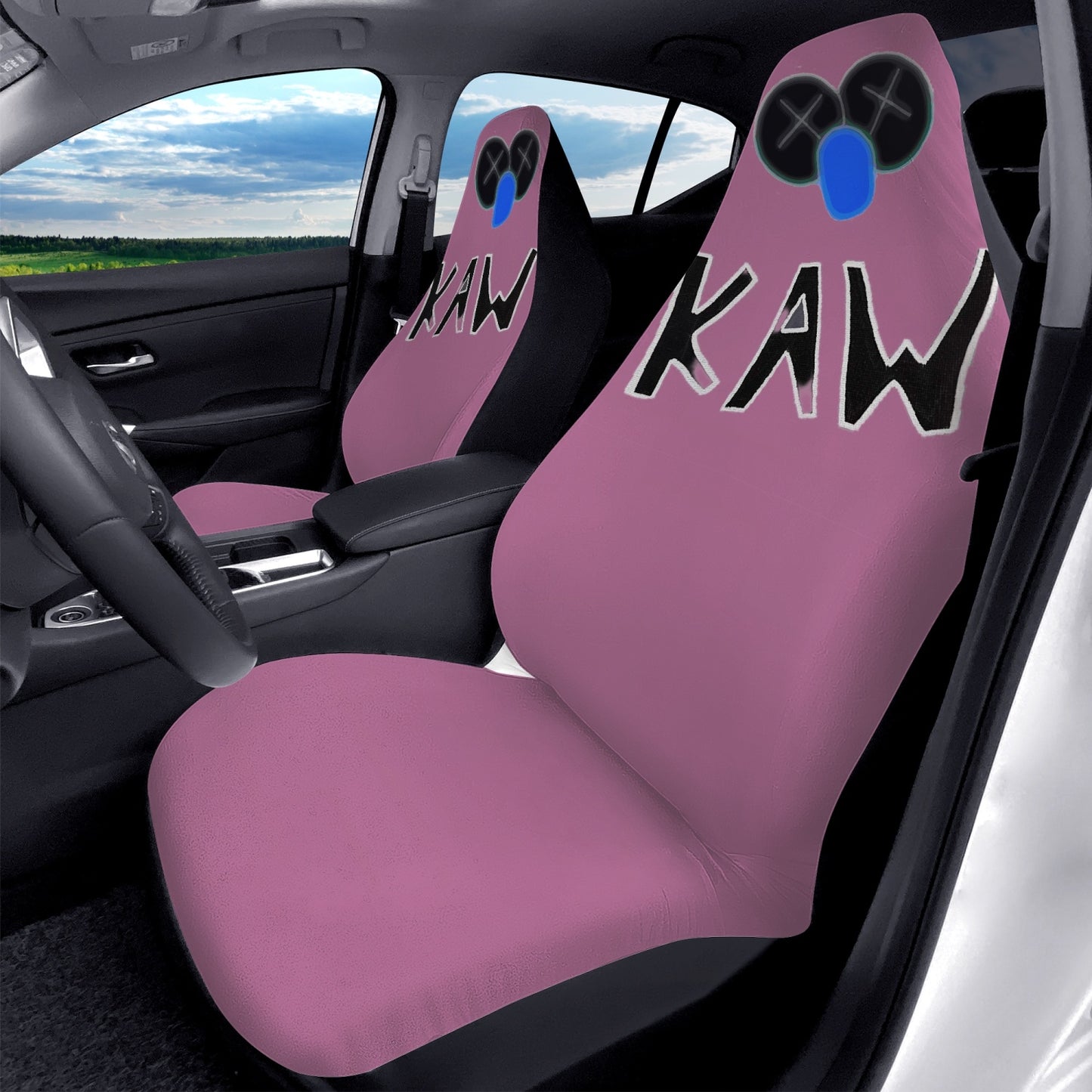 K.A.W. Microfiber Car Seats Cover 2Pcs