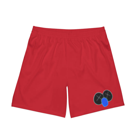 K.A.W. Men's Elastic Beach Shorts Red/Black