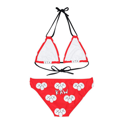 K.A.W. Strappy Bikini Set Red