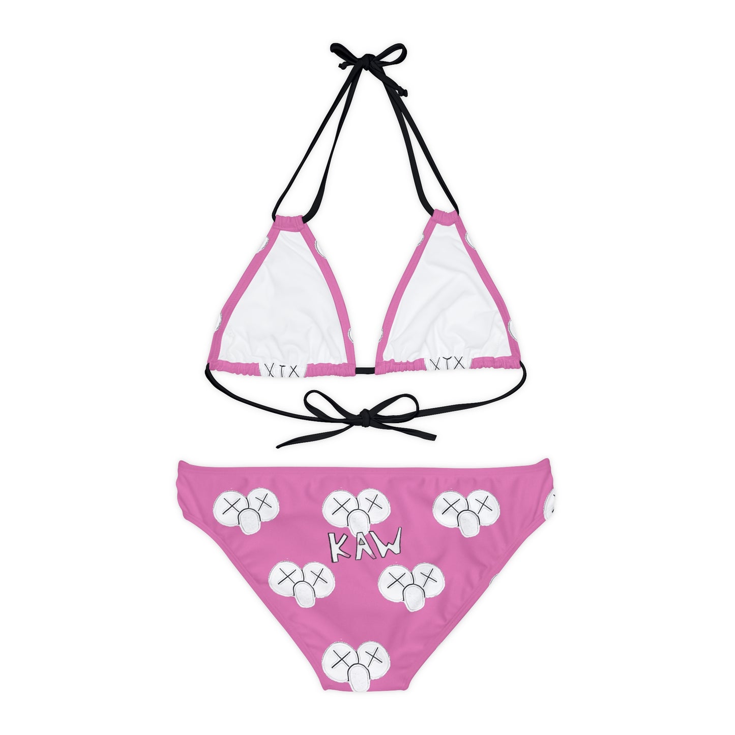 K.A.W. Strappy Bikini Set Pink