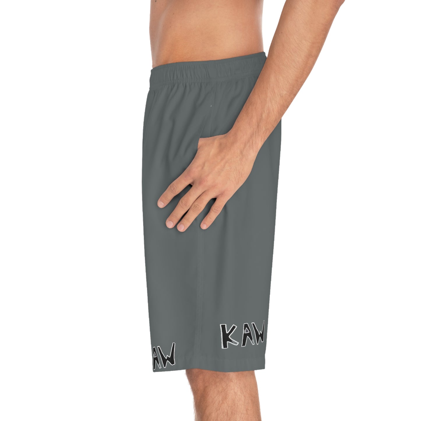 K.A.W. Men's Board Shorts Grey/Black