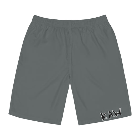 K.A.W. Men's Board Shorts Grey/Black