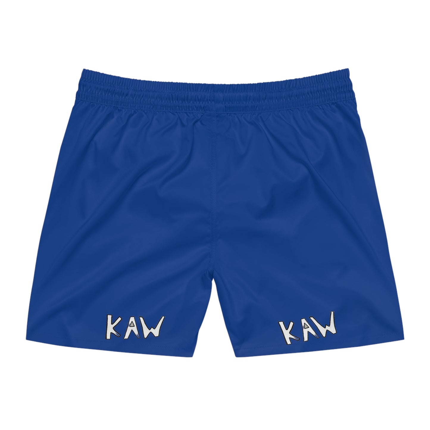 K.A.W. Men's Mid-Length Swim Shorts Blue/White