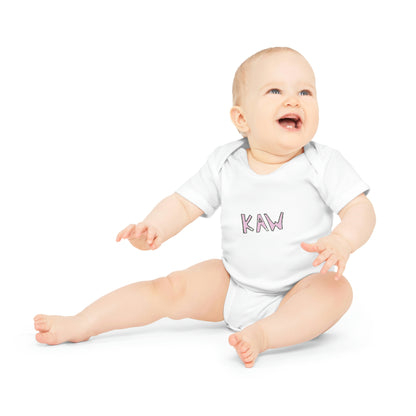 .K.A.W. Pink Logo Baby Bodysuit