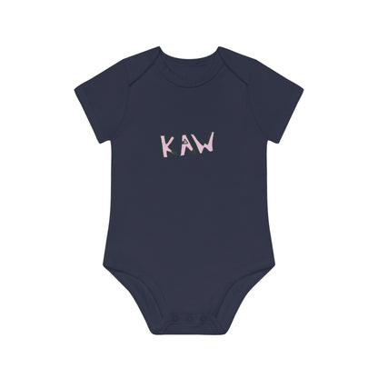 .K.A.W. Pink Logo Baby Bodysuit