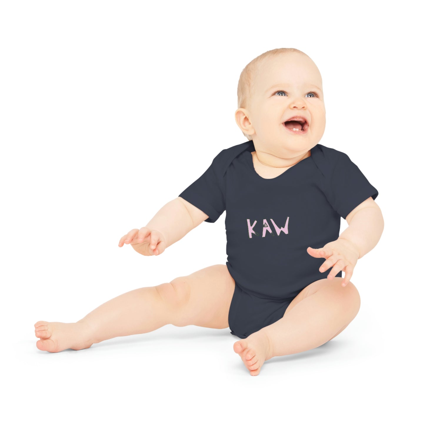 .K.A.W. Pink Logo Baby Bodysuit